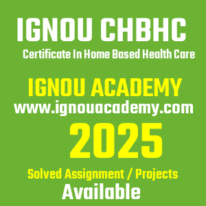 IGNOU CHBHC SOLVED ASSIGNMENT 2025